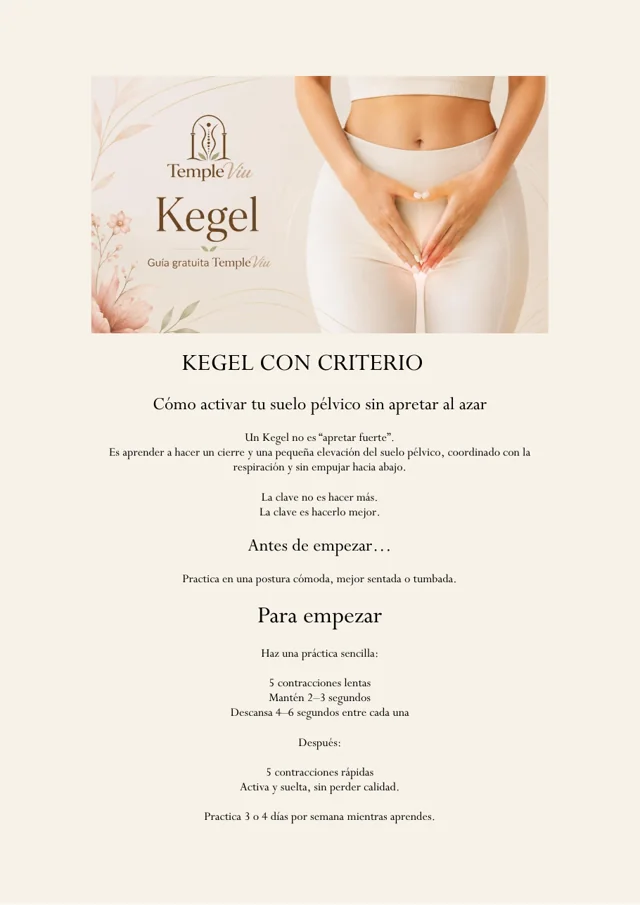Vista previa de la primera página de Kegel con criterio TempleViu
